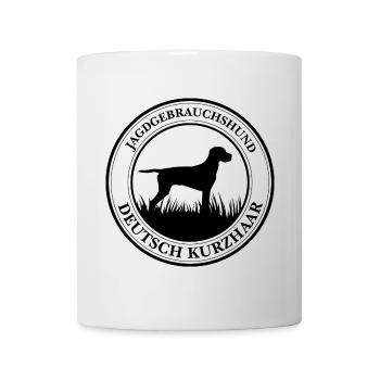 Deutsch Kurzhaar Jagdgebrauchshund Jagdhunde - Tasse - Weiß - Vorne