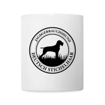 Deutsch Stichelhaar Jagdgebrauchshund Jagdhunde - Tasse - Weiß - Vorne