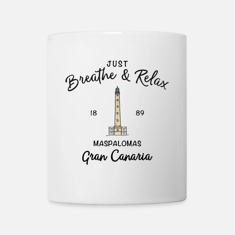 Gran Canaria, Relax, Maspalomas, Spanien - Tasse - Weiß