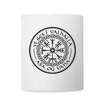Vegvisir Viking Valhalla Saying Compass - Mug - white - Front