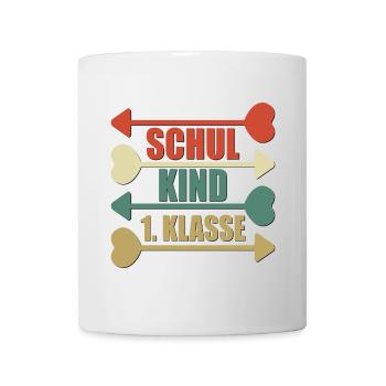 SCHULKIND 1. KLASSE - Tasse - Weiß - Vorne