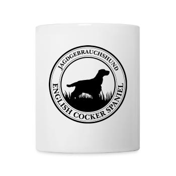 English Cocker Spaniel Jagdgebrauchshund Wilsigns - Tasse - Weiß - Vorne