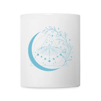 Moth Moon Flowers - Mug - white - Front