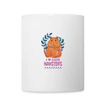 Niedliche Hamster: Trage die Liebe - Tasse - Weiß - Vorne