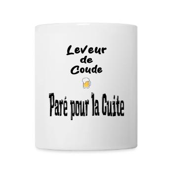 Leveur de Coude Paré pour la Cuite - Mug blanc - blanc - Devant