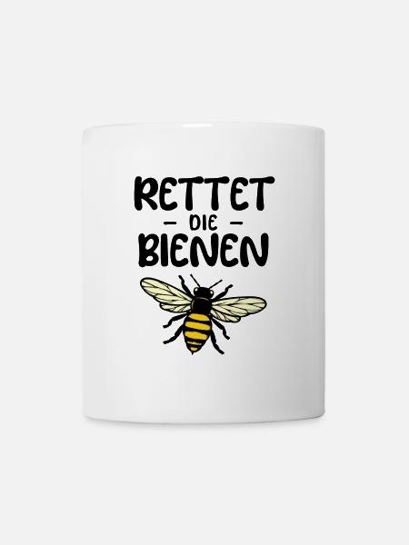 Umweltschützer Biene Statement Umwelt Artenschutz - Tasse - Weiß