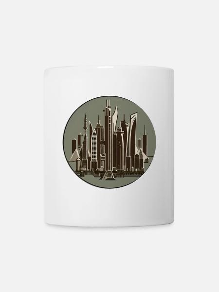 Wolkenkratzer - Tasse - Weiß