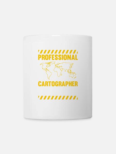 Kartografie Design - Tasse - Weiß