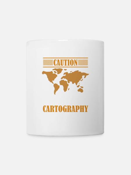 Kartografie Design - Tasse - Weiß