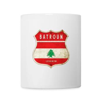 Batroun Lebanon coat of arms flags design - Mug - white - Front