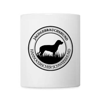 Hannoverscher Schweisshund Jagdgebrauchshund - Tasse - Weiß - Vorne
