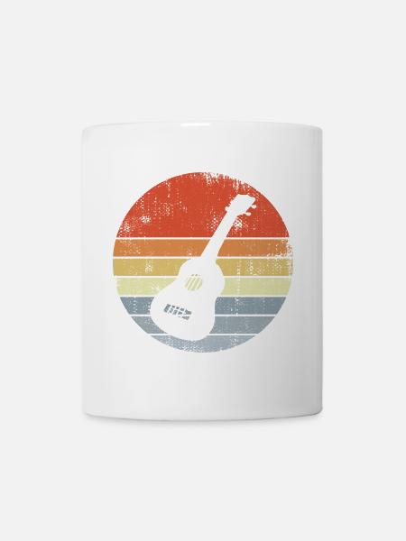 Vintage Ukulele Skizze - Tasse - Weiß