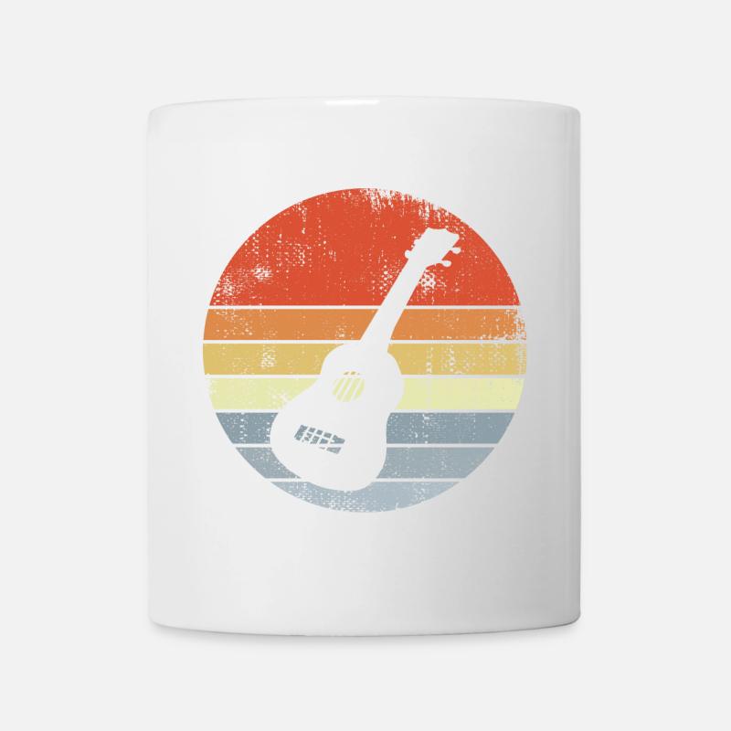 Vintage Ukulele Skizze - Tasse - Weiß