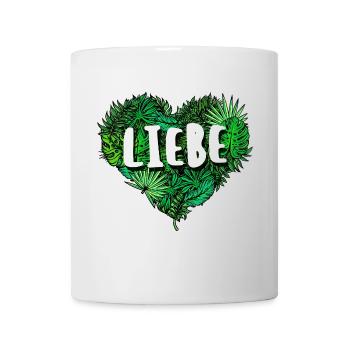 Umwelt Spruch Herz Umweltschützer Natur Erde - Tasse - Weiß - Vorne