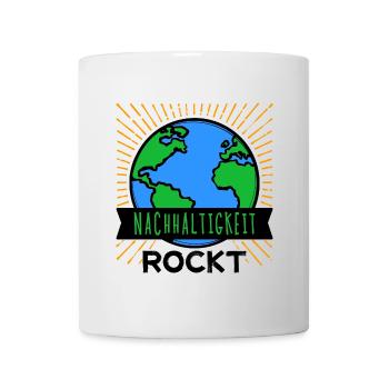Nachhaltigkeit Mutter Erde Umwelt Statement Planet - Tasse - Weiß - Vorne