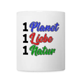 Planet Umwelt Natur Erde Umweltfreundlich Spruch - Tasse - Weiß - Vorne