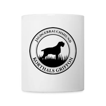 Korthals Griffon Jagdgebrauchshund Jagdhunde - Tasse - Weiß - Vorne