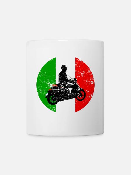 Roller Vintage Italy Scooter Urlaub - Tasse - Weiß