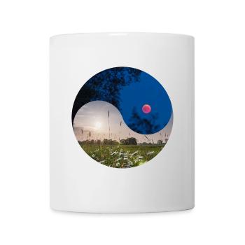 Yin and Yang of the Lunar Eclipse and the Equinox - Mug - white - Front