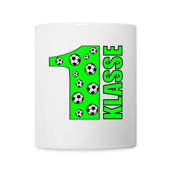 ERSTE KLASSE - FUßBALL 1. KLASSE - Tasse - Weiß - Vorne