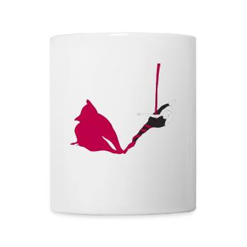 Magenta Silks Luftakrobatik - Tasse - Weiß - Vorne