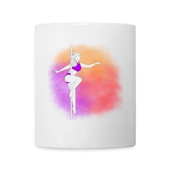 Pole Dance Neon Sunset - Mug - white - Front