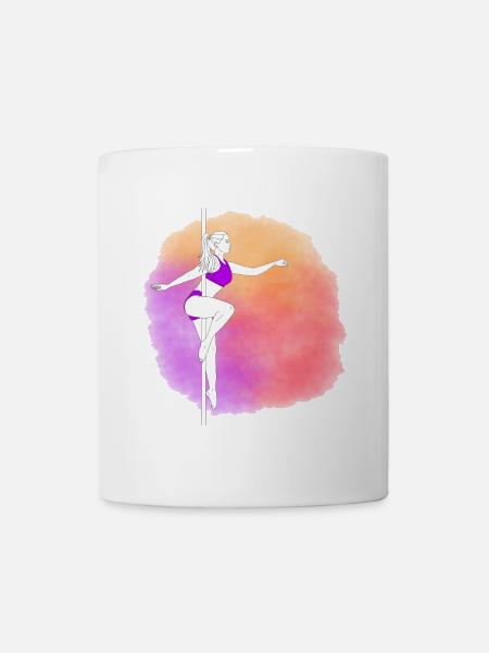 Pole Danse Néon Coucher de soleil - Mug blanc - blanc