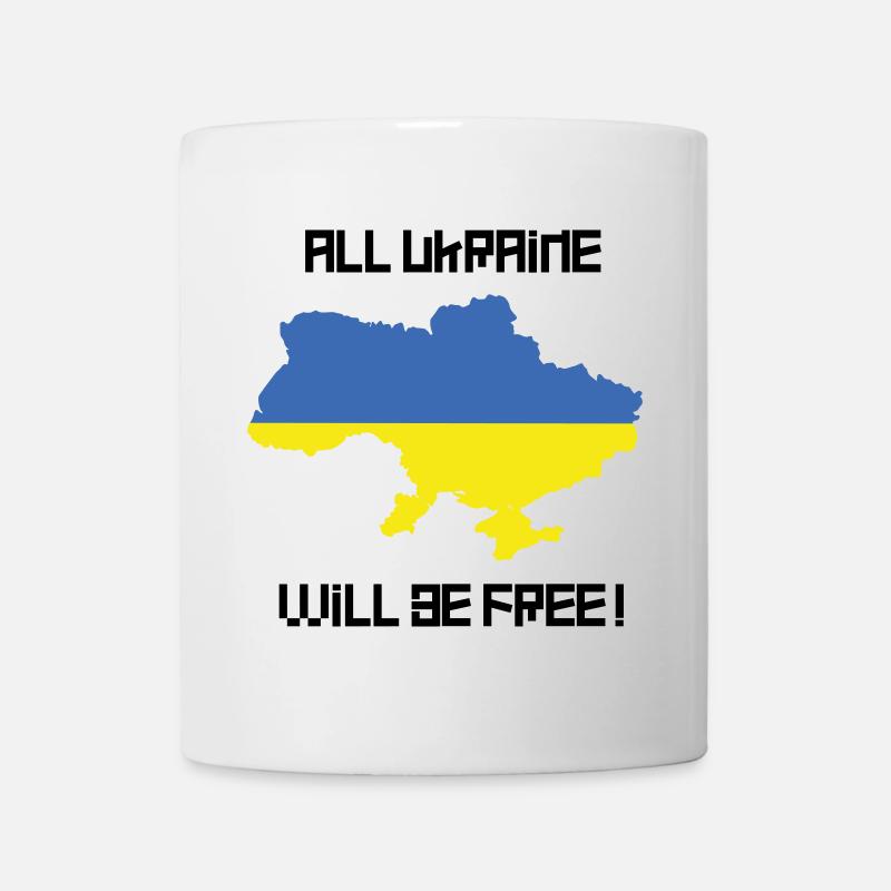 All Ukraine will be free! - Tasse - Weiß