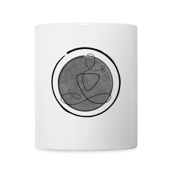 Zen Yoga Line Art Meditation Minimal - Mug - white - Front