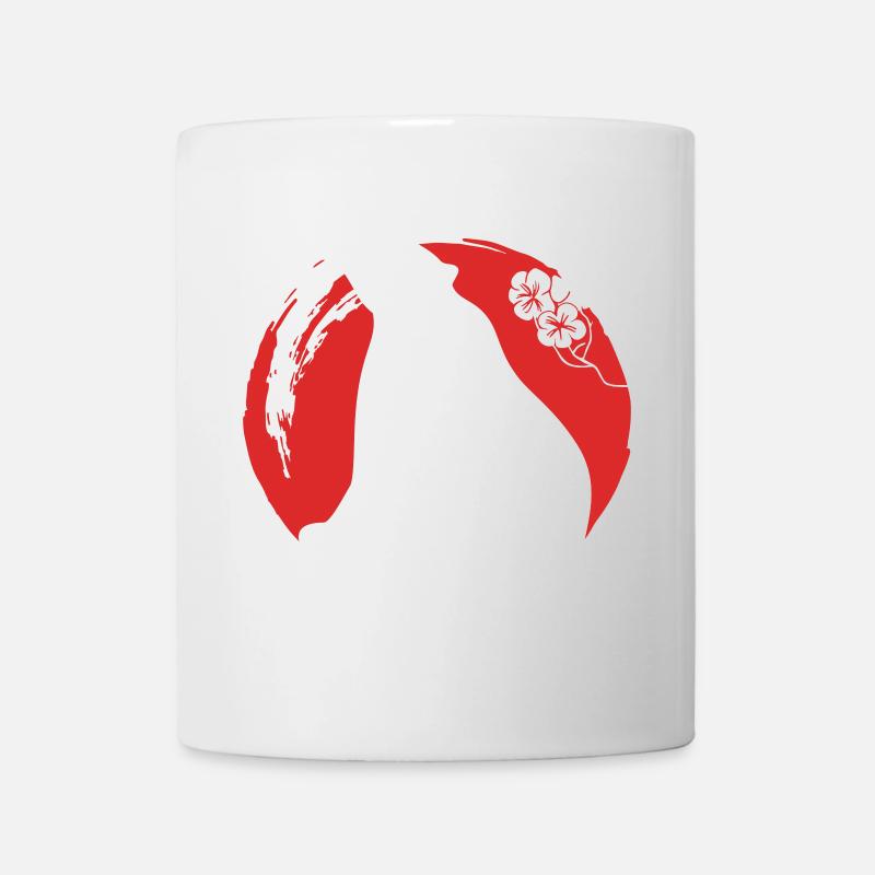 Bär Silhouette Japanisch - Tasse - Weiß
