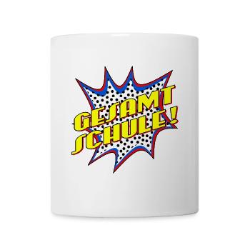 SCHRIFTZUG GESAMTSCHULE POPART - Tasse - Weiß - Vorne