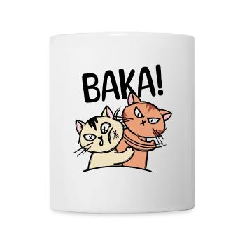 Baka Manga Cat Anime Comic Animation Saying - Mug - white - Front