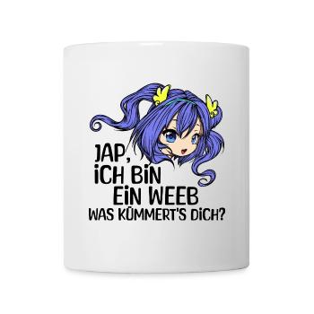 Comic Mädchen Anime Mangastyle Manga Statement - Tasse - Weiß - Vorne