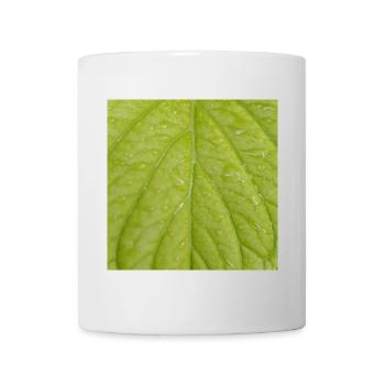 Green leaf - Tasse - Weiß - Vorne