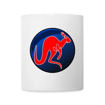 KANGAROO LINE DRAWING MARSUPIALS - Mug - white - Front