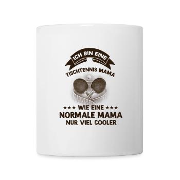 Ich bin eine Tischtennis Mama - Tasse - Weiß - Vorne