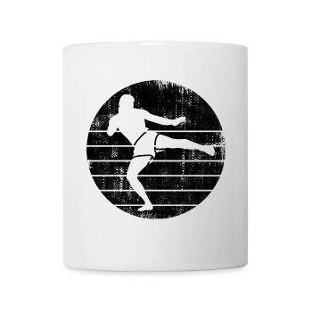 Lustiger Kickboxer - Tasse - Weiß - Vorne