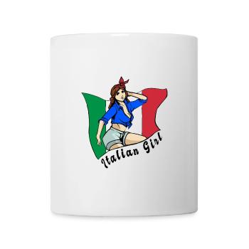 Italian girl flag design - Mug - white - Front