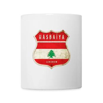 Hasbaiyya Lebanon coat of arms flags design - Mug - white - Front