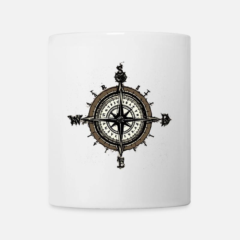 Boussole - Mug blanc - blanc