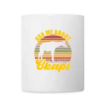 Discover okapi in the wild - Mug - white - Front