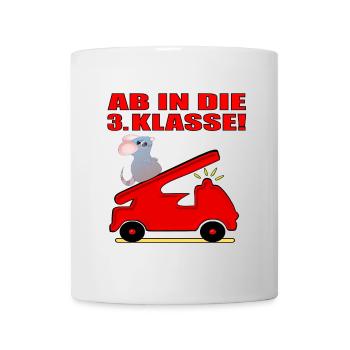 Drittklässler Feuerwehr - Grundschule 3. Klasse - Tasse - Weiß - Vorne