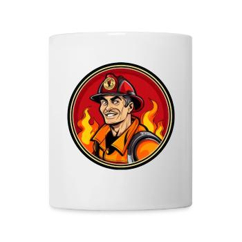 Feuerwehrmann - Tasse - Weiß - Vorne