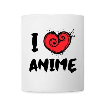 I Love Anime Statement Heart Manga Animation - Mug - white - Front