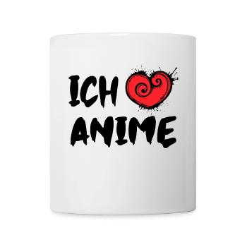 Manga Herz Statement Ich Liebe Anime Japan - Tasse - Weiß - Vorne