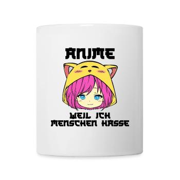 Japanisch Comic Manga Anime Zeichentrick Statement - Tasse - Weiß - Vorne