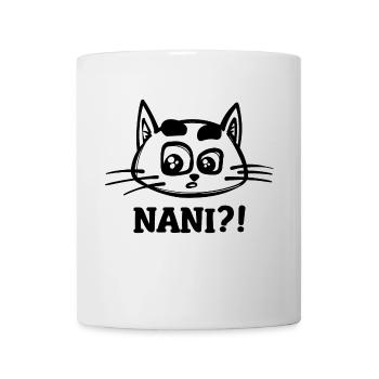 Nani Cat Saying Manga Japan Anime Cartoon - Mug - white - Front