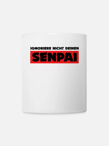 Senpai Statement Mangastyle Anime Japan Comic - Tasse - Weiß