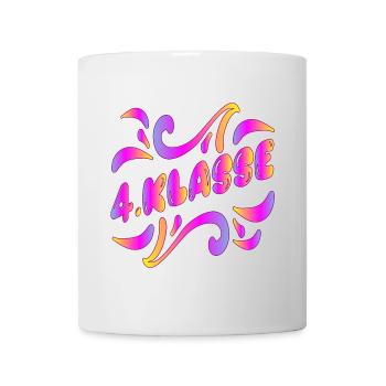 4. Klasse Grundschülerin Viertklässlerin - Tasse - Weiß - Vorne