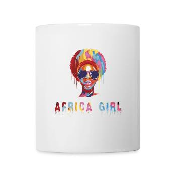 Afrikanisches Mädchen - Tasse - Weiß - Vorne